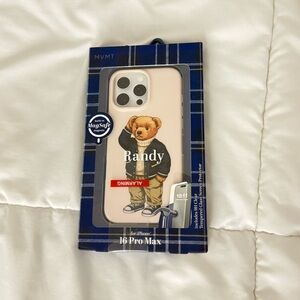 Ralph Lauren inspired teddy bear phone case
